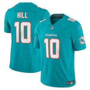 Mens Kids Youths Tyreek Hill Aqua Stitched Limited Jersey